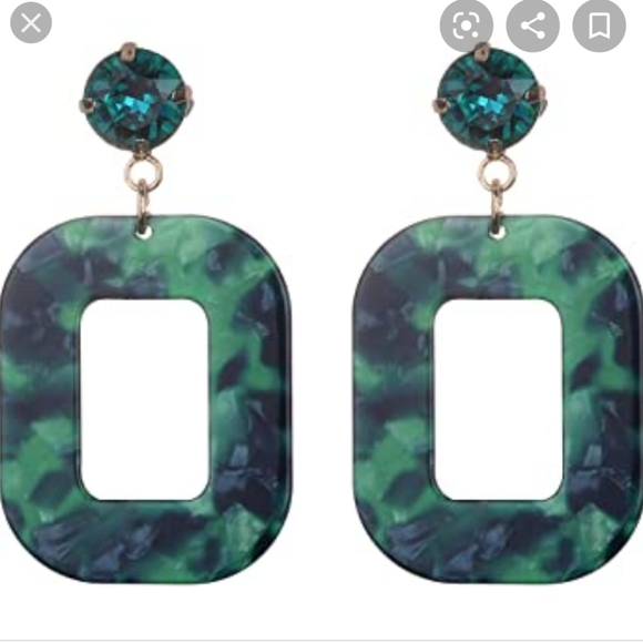 Nicole Miller Jewelry - NICOLE MILLER green earrings